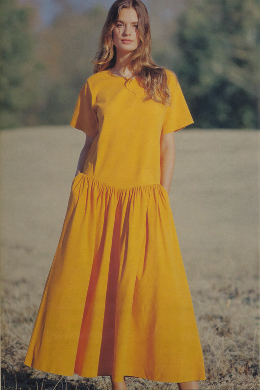 The Marigold Maxi in Golden, front