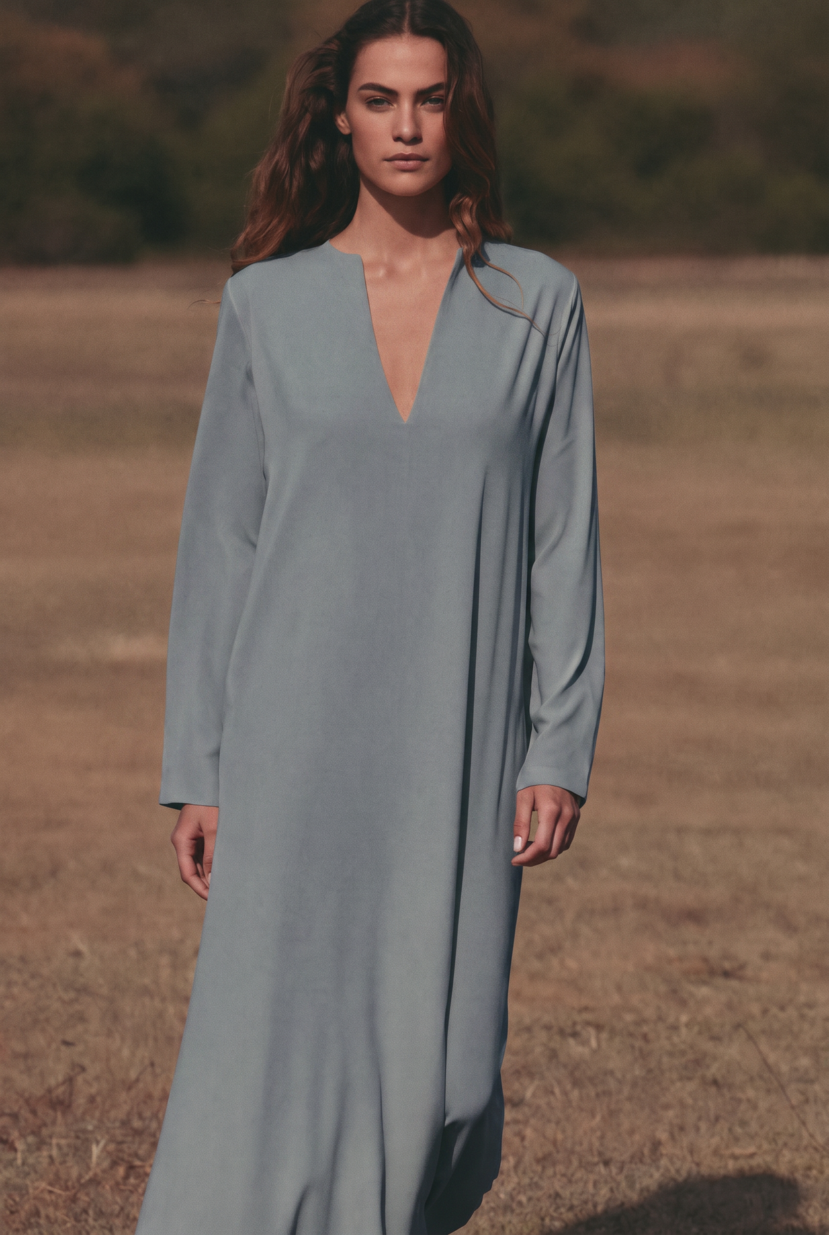 The Wren Maxi in Slate, front